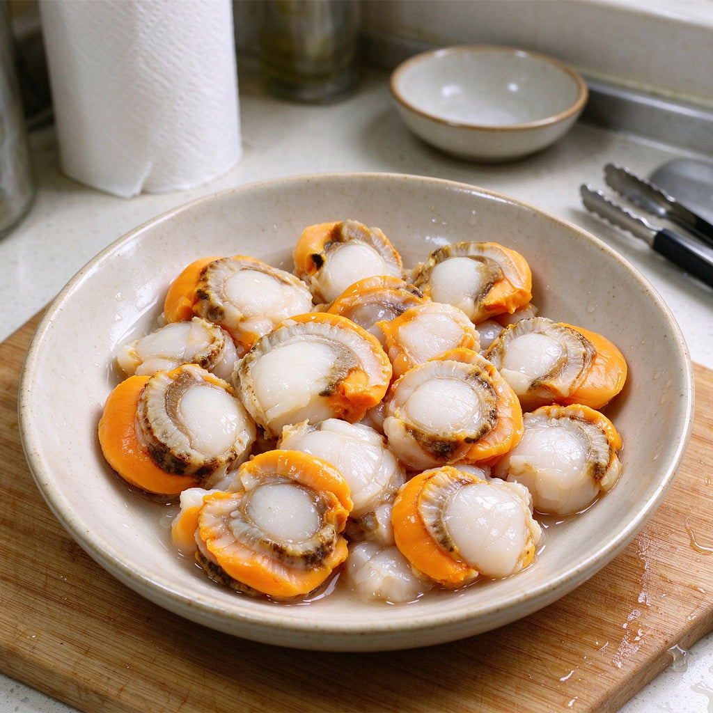 Fresh Whole Scallops On Shell