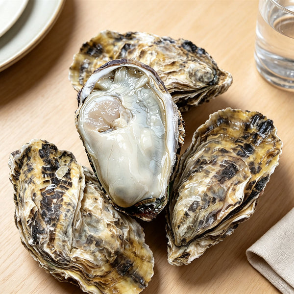 Fresh-Frozen Raw Oysters On Shell